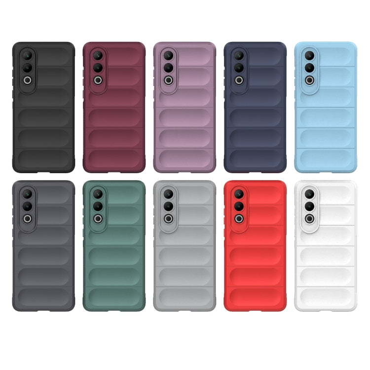 For OnePlus Nord CE4 5G Global Magic Shield TPU + Flannel Phone Case(Grey) - OnePlus Cases by buy2fix | Online Shopping UK | buy2fix