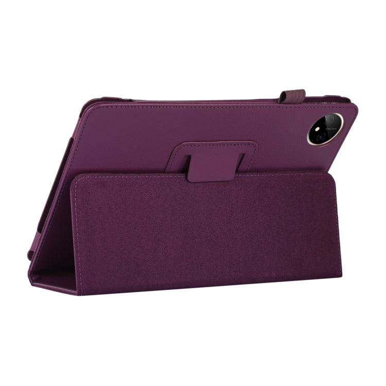 For Huawei MatePad Pro 11 2024 Litchi Texture Leather Tablet Case with Holder(Purple) - Huawei by buy2fix | Online Shopping UK | buy2fix