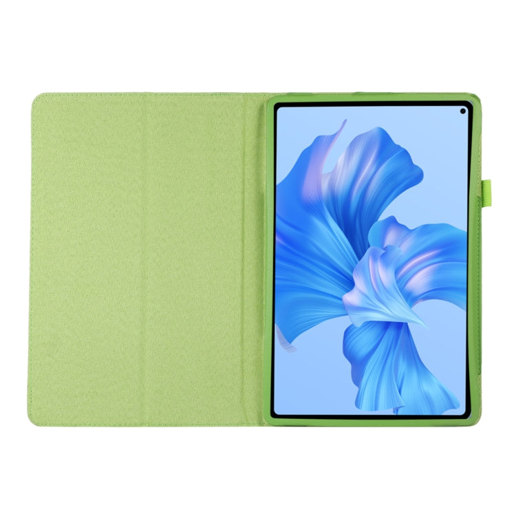 For Huawei MatePad Pro 11 2024 Litchi Texture Leather Tablet Case with Holder(Green) - Huawei by buy2fix | Online Shopping UK | buy2fix