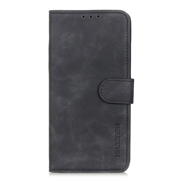 For Realme C67 4G KHAZNEH Retro Texture Leather Phone Case(Black) - C67 Cases by buy2fix | Online Shopping UK | buy2fix