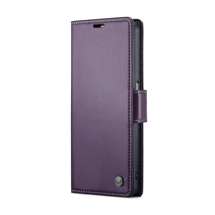 For Realme 9i 4G CaseMe 023 Butterfly Buckle Litchi Texture RFID Anti-theft Leather Phone Case(Pearly Purple) - Realme Cases by CaseMe | Online Shopping UK | buy2fix