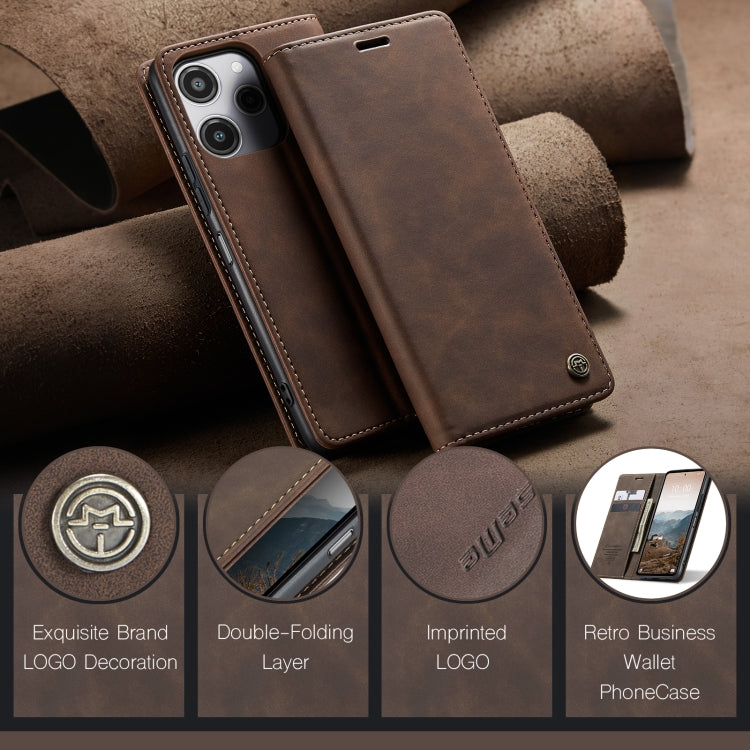 For Xiaomi Redmi 12 4G / 12 5G／Note 12R CaseMe 013 Multifunctional Horizontal Flip Leather Phone Case(Coffee) - Xiaomi Cases by CaseMe | Online Shopping UK | buy2fix