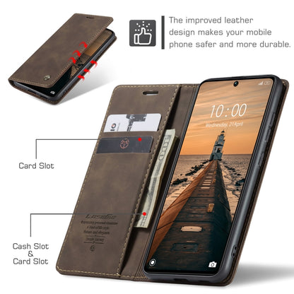 For Xiaomi Redmi Note 13 Pro 5G CaseMe 013 Multifunctional Horizontal Flip Leather Phone Case(Coffee) - Xiaomi Cases by CaseMe | Online Shopping UK | buy2fix