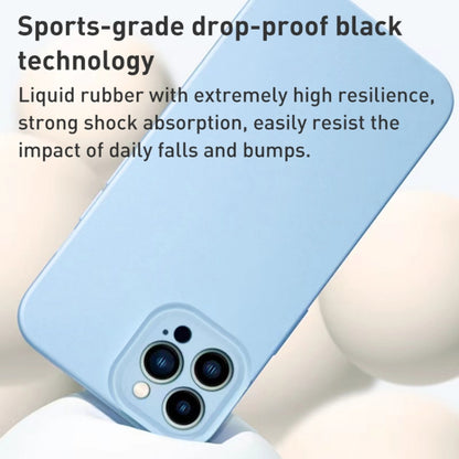 For iPhone 14 Pro Max Liquid Silicone MagSafe Precision Hole Phone Case(White) - iPhone 14 Pro Max Cases by buy2fix | Online Shopping UK | buy2fix