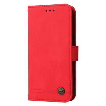 For iPhone 16 Pro Skin Feel Life Tree Leather Phone Case(Red) - iPhone 16 Pro Cases by buy2fix | Online Shopping UK | buy2fix