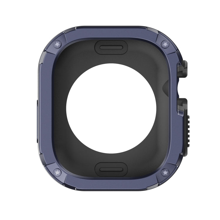 For Apple Watch Ultra 49mm 2-in-1 PC Hybrid TPU Armor Watch Case(Midnight Blue) - Watch Cases by buy2fix | Online Shopping UK | buy2fix