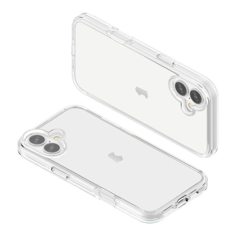 For iPhone 16 Plus Shockproof Terminator Transparent Phone Case(Transparent) - iPhone 16 Plus Cases by buy2fix | Online Shopping UK | buy2fix