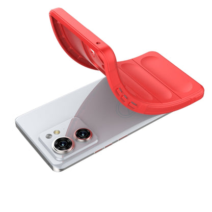 For Motorola Edge 40 5G Magic Shield TPU + Flannel Phone Case(Grey) - Motorola Cases by buy2fix | Online Shopping UK | buy2fix