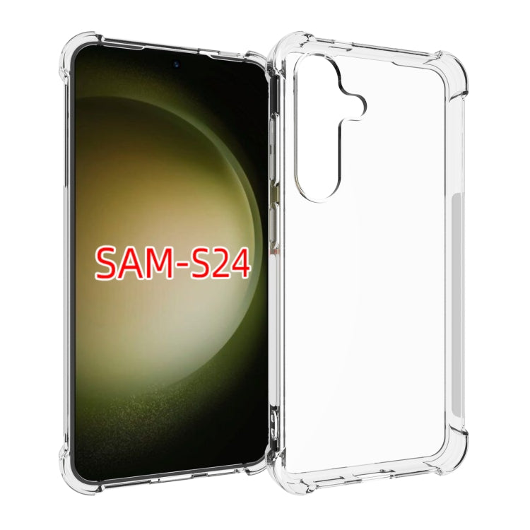 For Samsung Galaxy S24 5G Shockproof Non-slip Thickening TPU Phone Case(Transparent) - Galaxy S24 5G Cases by buy2fix | Online Shopping UK | buy2fix
