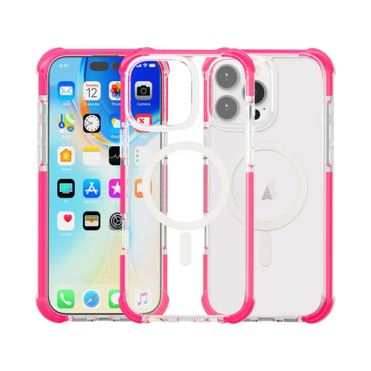 For iPhone 16 Pro Max Acrylic Magsafe Magnetic Shockproof Phone Case(Pink) - iPhone 16 Pro Max Cases by buy2fix | Online Shopping UK | buy2fix