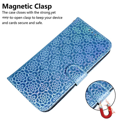 For iPhone SE 2024 Colorful Magnetic Buckle Leather Phone Case(Blue) - More iPhone Cases by buy2fix | Online Shopping UK | buy2fix