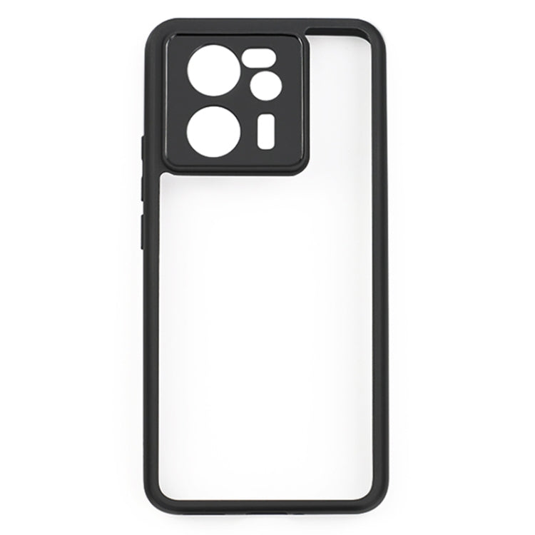 For Xiaomi Redmi K60 Ultra Frosted TPU + Transparent PC Phone Case(Black) - Redmi K60 Ultra Cases by buy2fix | Online Shopping UK | buy2fix