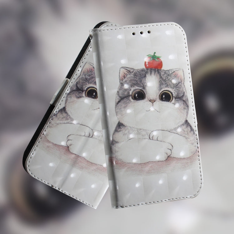 For Motorola Moto G Power 5G 2024 3D Colored Horizontal Flip Leather Phone Case(Cute Cat) - Motorola Cases by buy2fix | Online Shopping UK | buy2fix