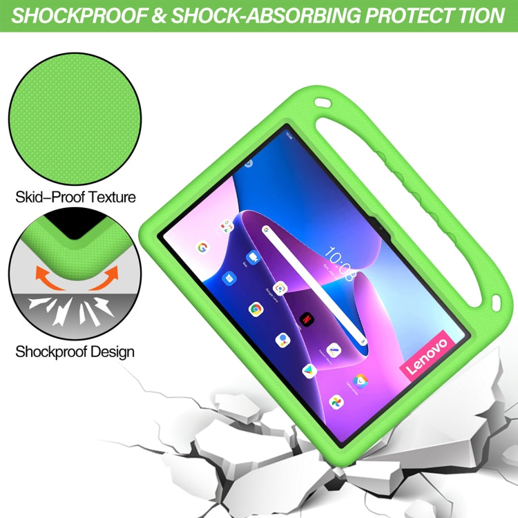 For Lenovo Pad Pro 2021 TB-J716F Handle Portable EVA Shockproof Tablet Case(Green) - Lenovo by buy2fix | Online Shopping UK | buy2fix