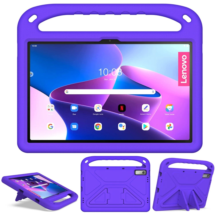 For Lenovo Pad Pro 2021 TB-J716F Handle Portable EVA Shockproof Tablet Case(Purple) - Lenovo by buy2fix | Online Shopping UK | buy2fix