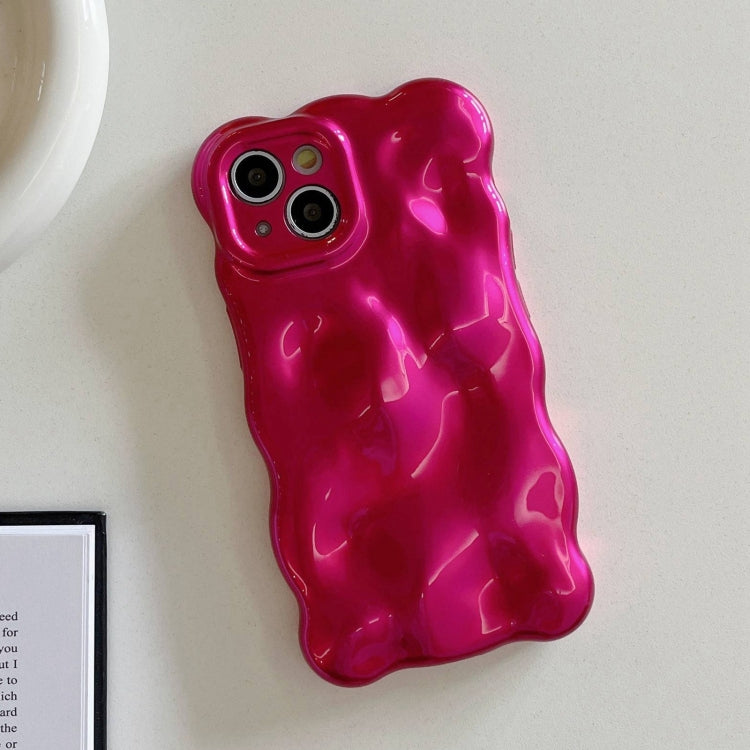 For iPhone 16 Pro Wave Bubbles TPU Phone Case(Red) - iPhone 16 Pro Cases by buy2fix | Online Shopping UK | buy2fix