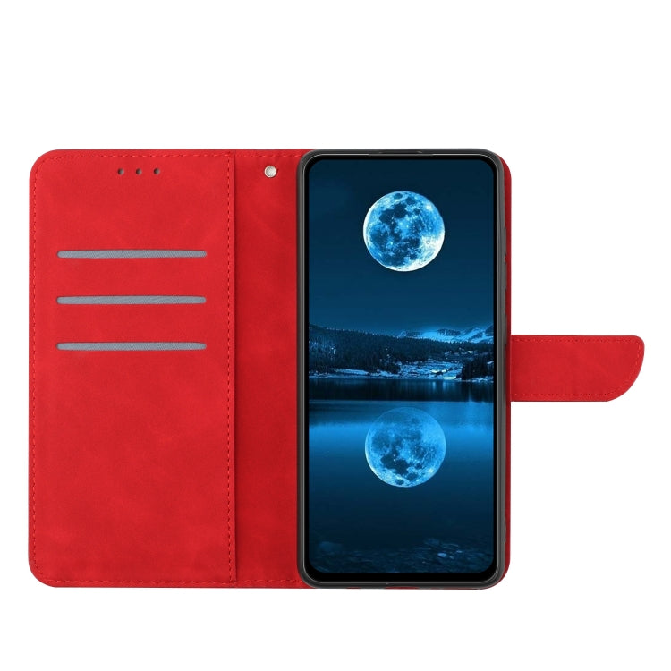 For Samsung Galaxy M34 5G Stitching Embossed Leather Phone Case(Red) - Galaxy Phone Cases by buy2fix | Online Shopping UK | buy2fix