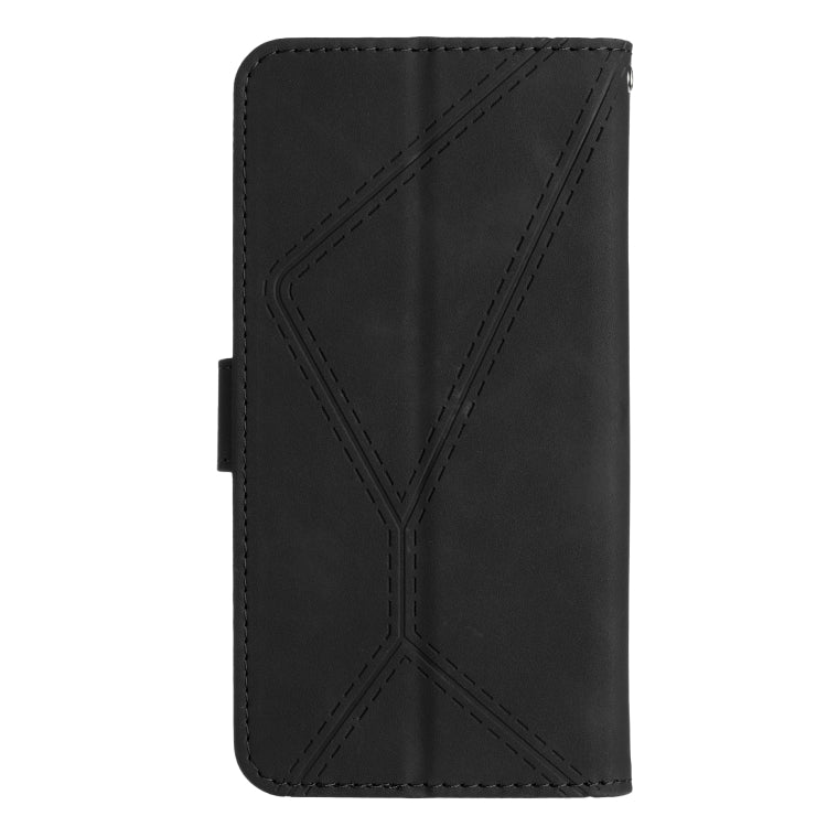 For Samsung Galaxy A05s Stitching Embossed Leather Phone Case(Black) - Galaxy Phone Cases by buy2fix | Online Shopping UK | buy2fix