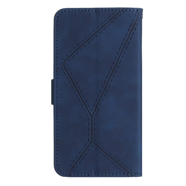 For Samsung Galaxy A05s Stitching Embossed Leather Phone Case(Blue) - Galaxy Phone Cases by buy2fix | Online Shopping UK | buy2fix