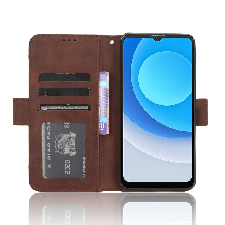 For Blackview A53 / A53 Pro Skin Feel Calf Texture Card Slots Leather Phone Case(Brown) - More Brand by buy2fix | Online Shopping UK | buy2fix