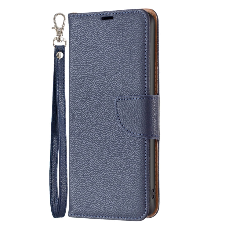 For Samsung Galaxy A35 Litchi Texture Pure Color Flip Leather Phone Case(Blue) - Galaxy Phone Cases by buy2fix | Online Shopping UK | buy2fix