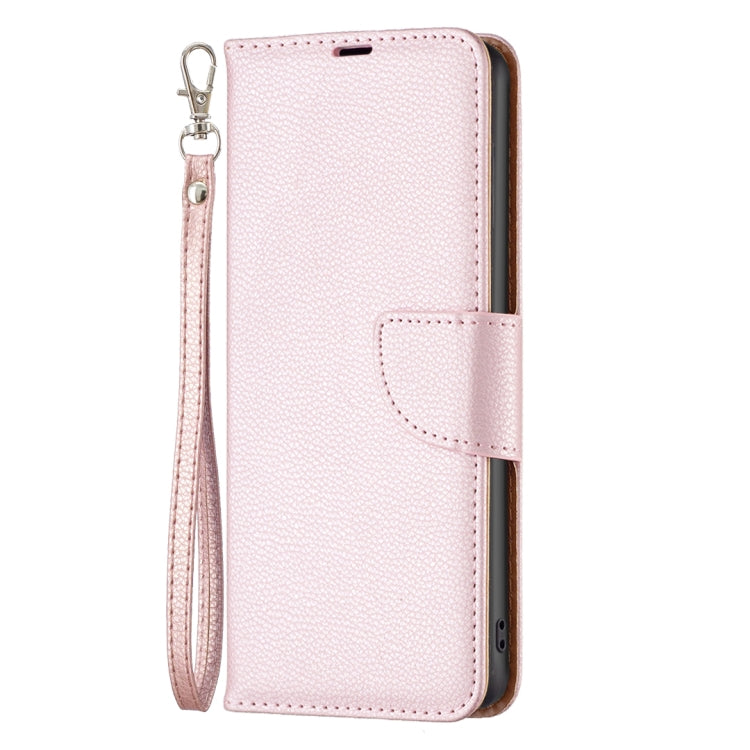 For Samsung Galaxy A35 Litchi Texture Pure Color Flip Leather Phone Case(Rose Gold) - Galaxy Phone Cases by buy2fix | Online Shopping UK | buy2fix