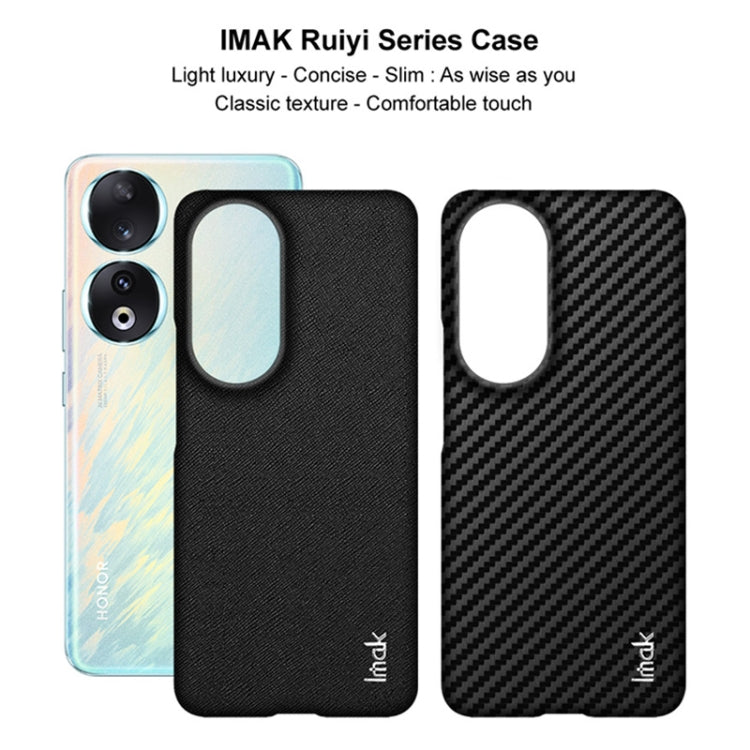 For Honor 90 5G imak Ruiyi Series PU + PC Phone Case(Carbon Fiber Texture) - Honor Cases by imak | Online Shopping UK | buy2fix