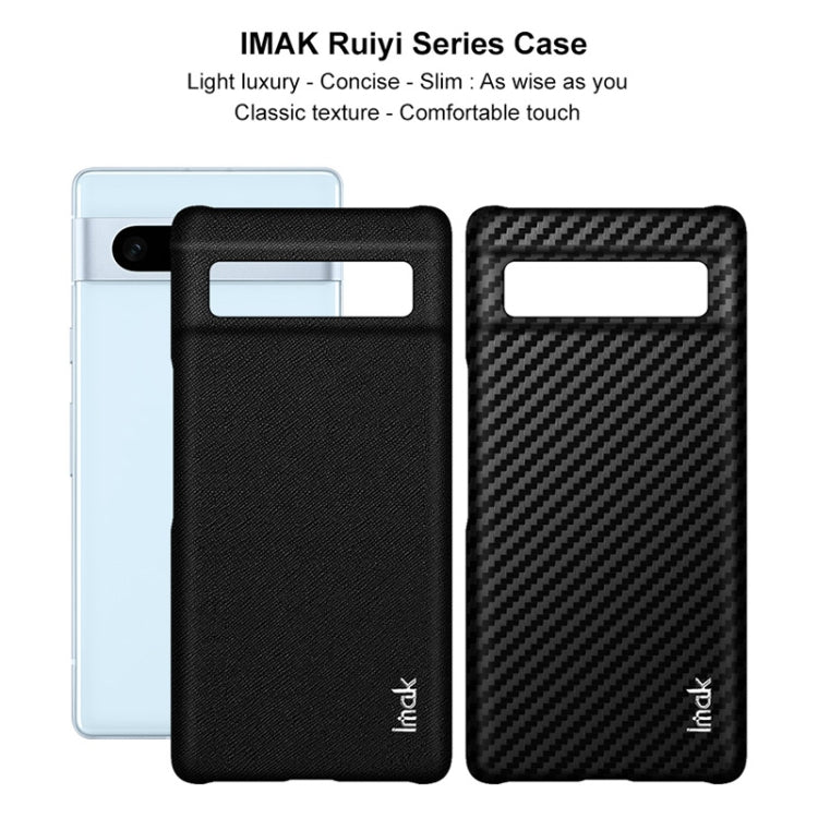 For Google Pixel 7a imak Ruiyi Series PU + PC Phone Case(Cross Texture) - Google Cases by imak | Online Shopping UK | buy2fix