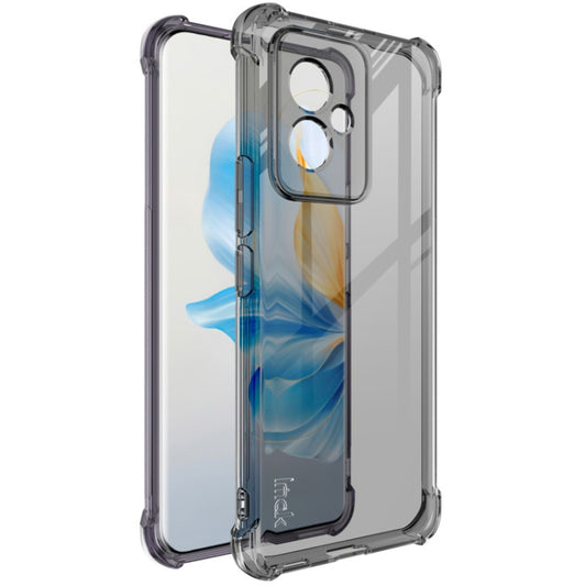 For Honor 100 5G imak Shockproof Airbag TPU Phone Case(Transparent Black) - Honor Cases by imak | Online Shopping UK | buy2fix