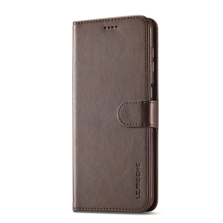 For Samsung Galaxy S23 FE 5G LC.IMEEKE Calf Texture Leather Phone Case(Coffee) - Galaxy S23 FE 5G Cases by LC.IMEEKE | Online Shopping UK | buy2fix