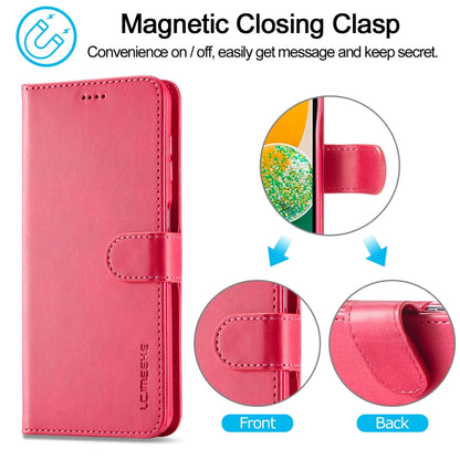 For Samsung Galaxy A15 5G LC.IMEEKE Calf Texture Leather Phone Case(Red) - Galaxy Phone Cases by LC.IMEEKE | Online Shopping UK | buy2fix