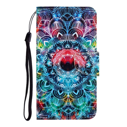 For iPhone 16 Plus 3D Colored Drawing Flip Leather Phone Case(Mandala) - iPhone 16 Plus Cases by buy2fix | Online Shopping UK | buy2fix