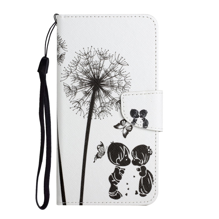 For iPhone 16 3D Colored Drawing Flip Leather Phone Case(Dandelions) - iPhone 16 Cases by buy2fix | Online Shopping UK | buy2fix