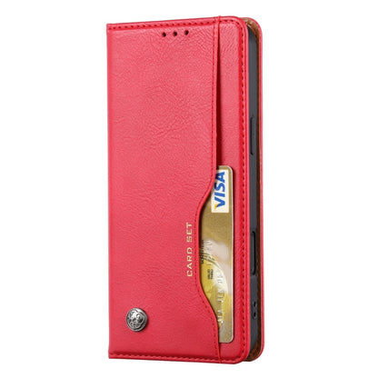 For iPhone 16 Pro Max Knead Skin Texture Flip Leather Phone Case(Red) - iPhone 16 Pro Max Cases by buy2fix | Online Shopping UK | buy2fix