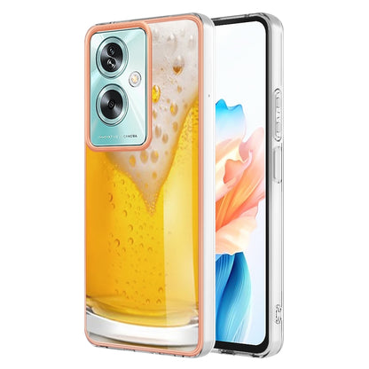 For OPPO A79 5G Global Electroplating Marble Dual-side IMD Phone Case(Draft Beer) - OPPO Cases by buy2fix | Online Shopping UK | buy2fix