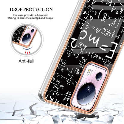 For Xiaomi 13 Lite 5G Electroplating Marble Dual-side IMD Phone Case(Equation) - 13 Lite Cases by buy2fix | Online Shopping UK | buy2fix