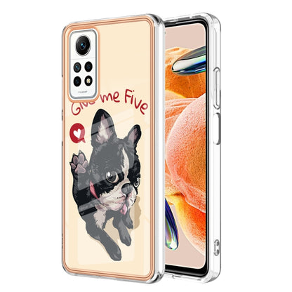 For Xiaomi Redmi Note 12 Pro 4G Global Electroplating Marble Dual-side IMD Phone Case(Lucky Dog) - Xiaomi Cases by buy2fix | Online Shopping UK | buy2fix