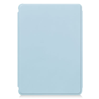 For Samsung Galaxy Tab S9 FE 360 Rotation Transparent Smart Leather Case with Keyboard(Sky Blue) - Galaxy Tab S9 FE by buy2fix | Online Shopping UK | buy2fix