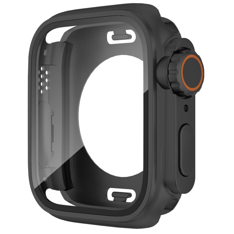 For Apple Watch Series 6 / 5 / 4 / SE 40mm Change to Ultra 49mm Waterproof All-Inclusive Film Hybrid PC Watch Case(Black) - Watch Cases by buy2fix | Online Shopping UK | buy2fix