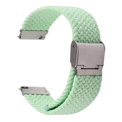 For Samsung Galaxy Watch 6 / 6 Classic Nylon Braided Metal Buckle Watch Band(Pistachio) - Watch Bands by buy2fix | Online Shopping UK | buy2fix