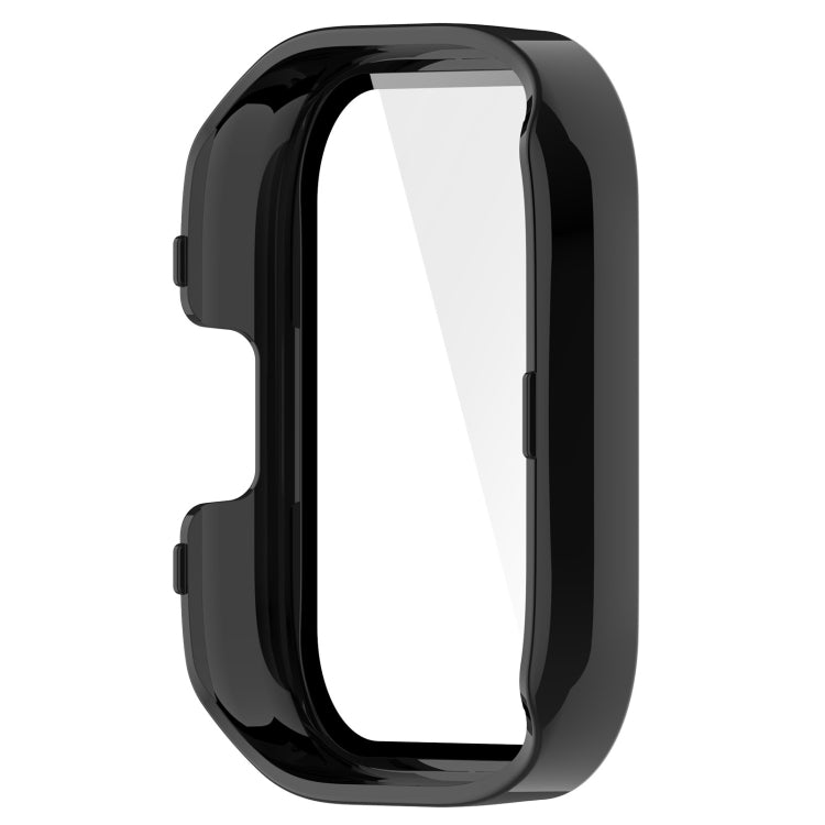 For Xiaomi Mi Watch Lite 3 PC + Tempered Film Integrated Watch Protective Case(Black) - Watch Cases by buy2fix | Online Shopping UK | buy2fix