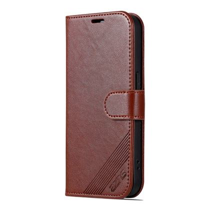 For iPhone 16 Pro Max AZNS Sheepskin Texture Flip Leather Phone Case(Brown) - iPhone 16 Pro Max Cases by AZNS | Online Shopping UK | buy2fix