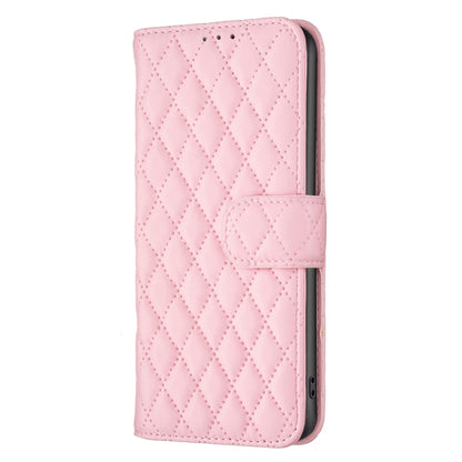 For Samsung Galaxy S24 5G Diamond Lattice Wallet Flip Leather Phone Case(Pink) - Galaxy S24 5G Cases by buy2fix | Online Shopping UK | buy2fix