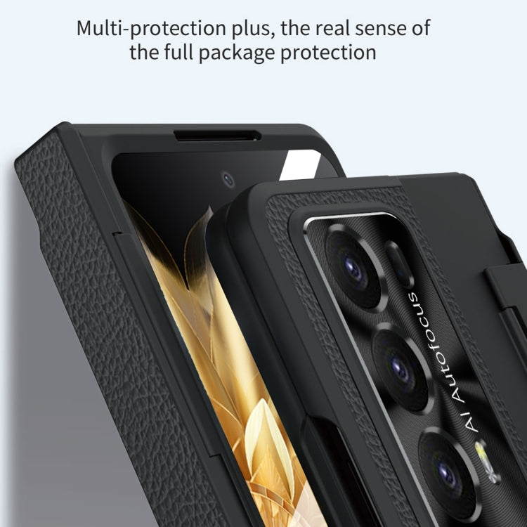 For Honor Magic V2 Shield Series Integrated Folding Phone Case(Gold+Black) - Honor Cases by buy2fix | Online Shopping UK | buy2fix