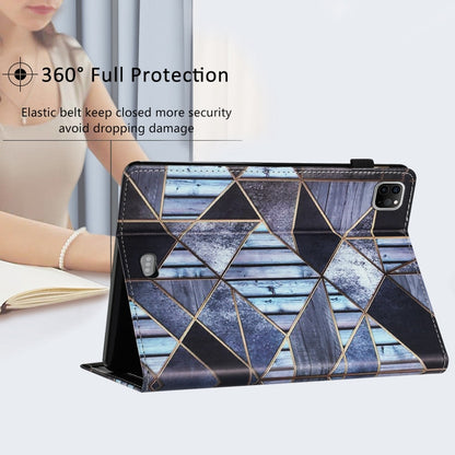 For iPad Pro 11 2024 Sewing Litchi Texture Smart Leather Tablet Case(Marble) - iPad Pro 11 2024 Cases by buy2fix | Online Shopping UK | buy2fix