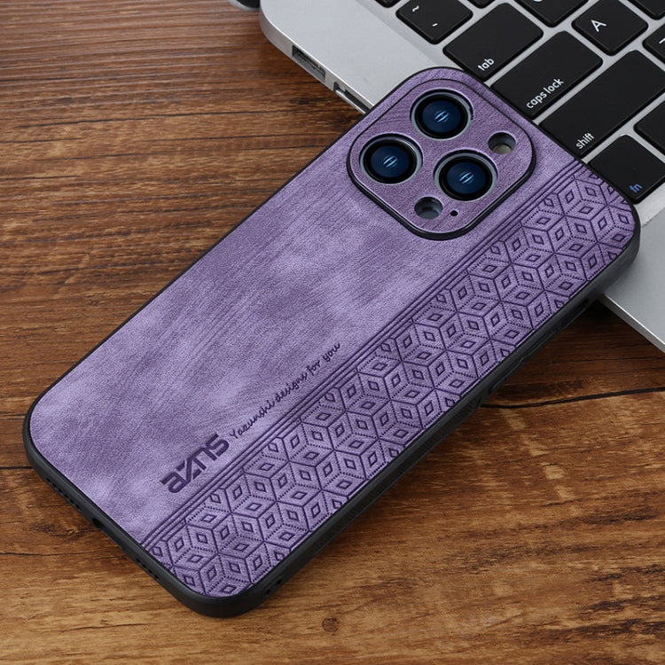 For iPhone 15 Pro Max AZNS 3D Embossed Skin Feel Phone Case(Purple) - iPhone 15 Pro Max Cases by AZNS | Online Shopping UK | buy2fix