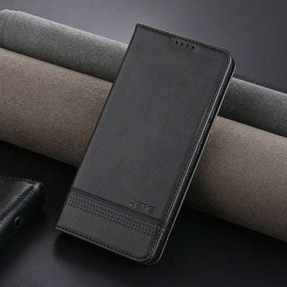 For OPPO Find X7 AZNS Magnetic Calf Texture Flip Leather Phone Case(Black) - OPPO Cases by AZNS | Online Shopping UK | buy2fix