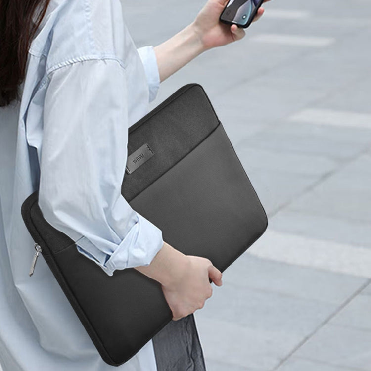 For 16 inch Laptop WIWU Minimalist Ultra-thin Laptop Sleeve(Black) - 14.1 inch by WIWU | Online Shopping UK | buy2fix