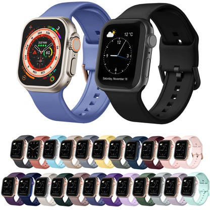 For Apple Watch SE 44mm Pin Buckle Silicone Watch Band(Midnight Blue) - Watch Bands by buy2fix | Online Shopping UK | buy2fix