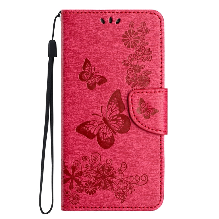 For Samsung Galaxy S24 5G Butterfly Embossed Flip Leather Phone Case(Pink) - Galaxy S24 5G Cases by buy2fix | Online Shopping UK | buy2fix